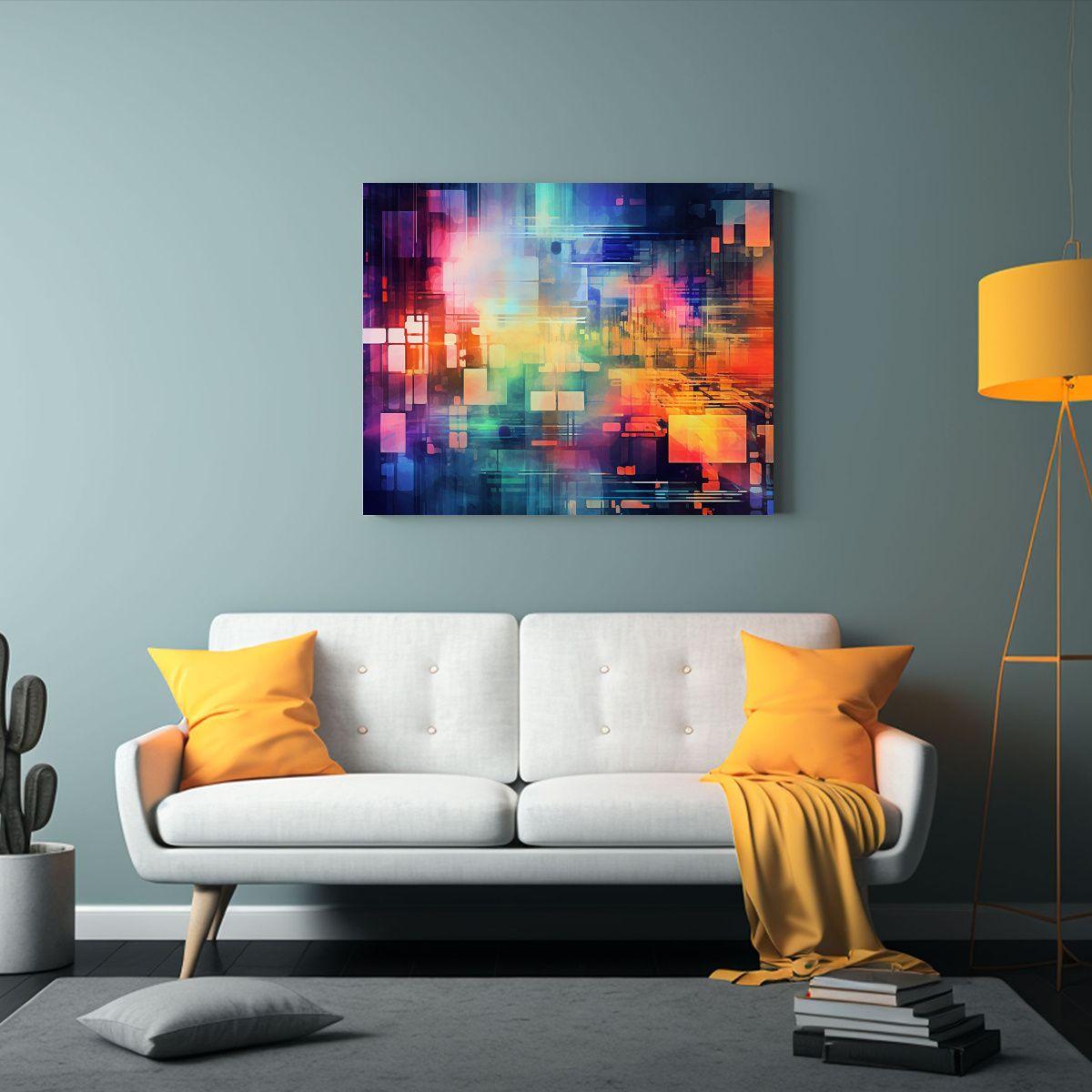 Diseño De Fondo Moderno Y Vibrante Abstracto Para Decoraci 65x50cm-2