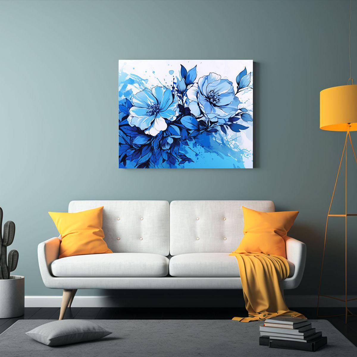 Pinturas Decorativas En Estilo Neonoir Con Contraste De Colo 65x50cm-2