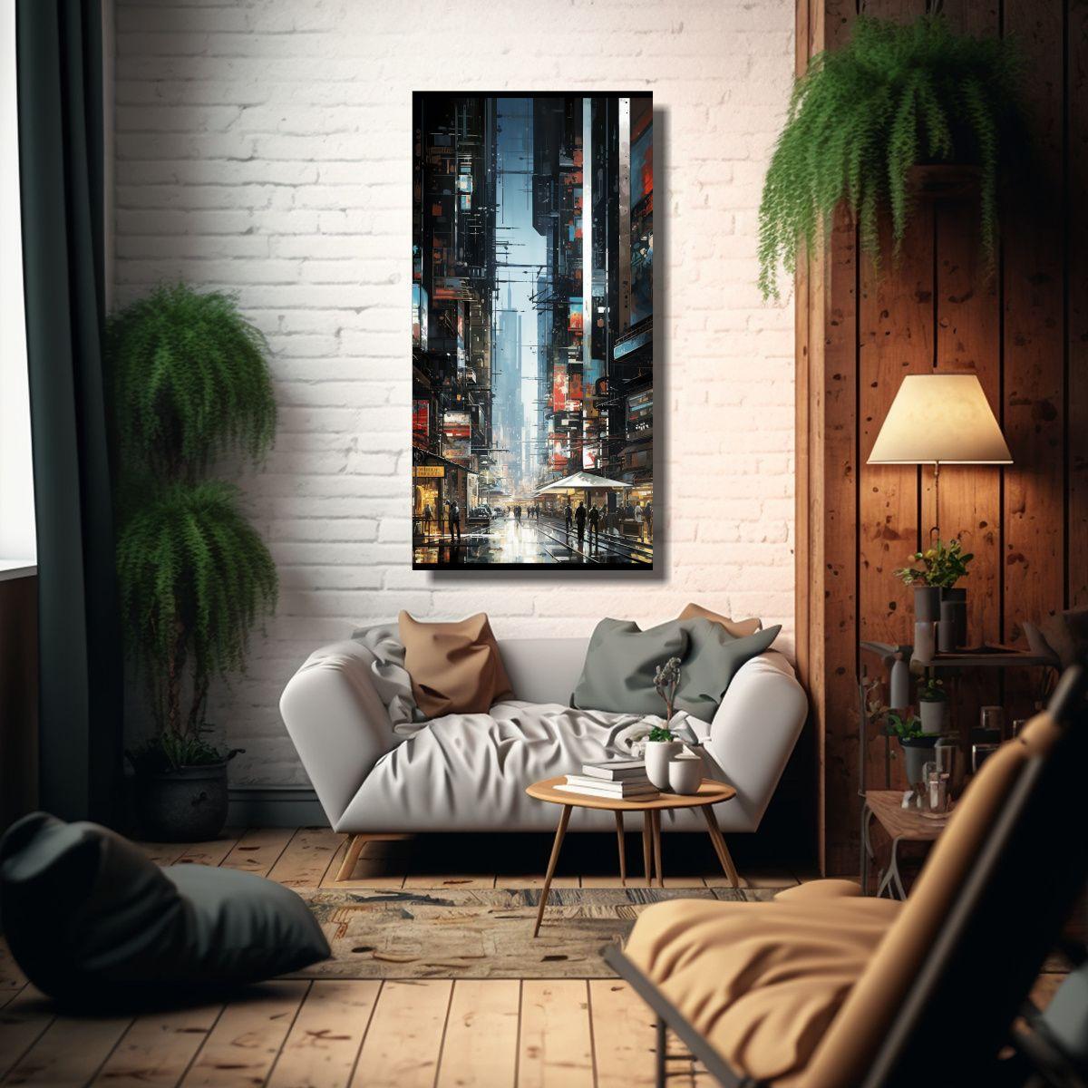 Pinturas Decorativas De Arte Tema Motivo Abstracto 70x140cm-2