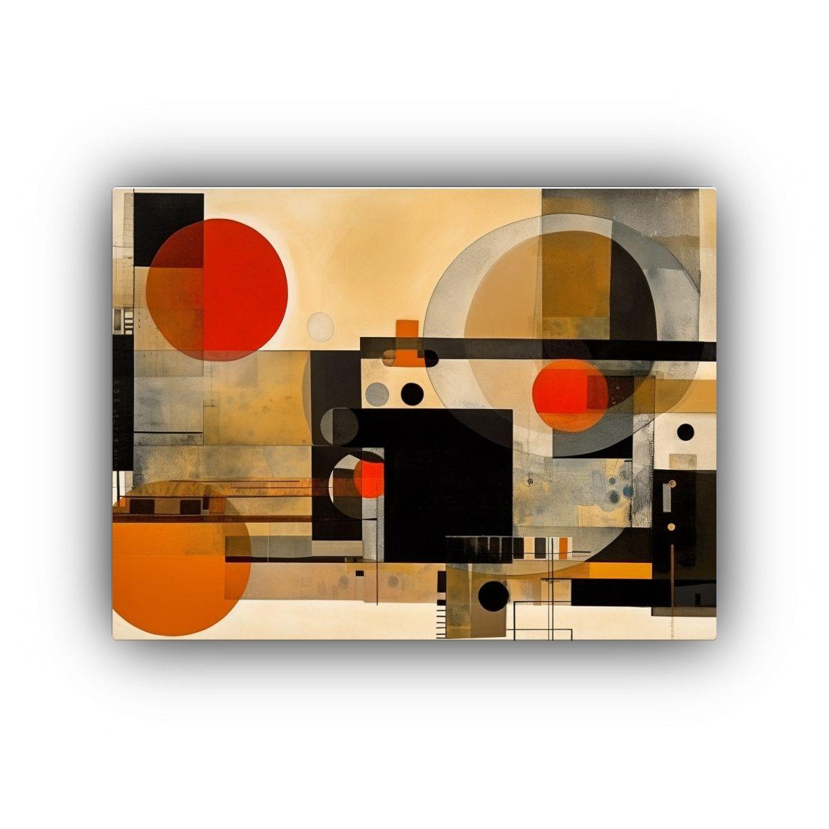 Cuadro Abstracto Geométrico Expresionista Arte Mural 60x40cm-0