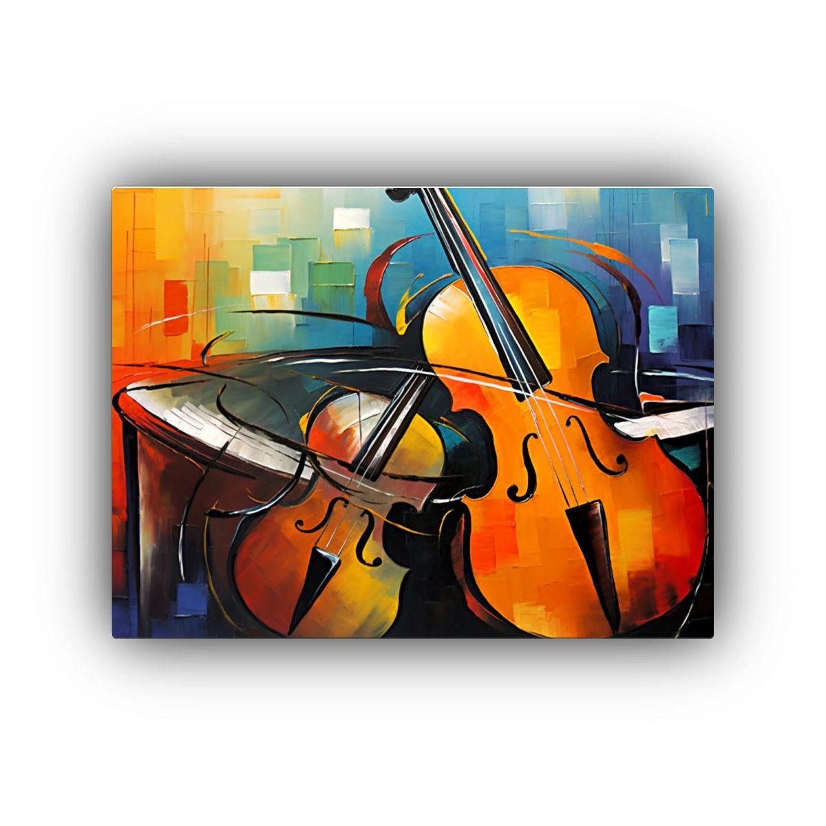 Cuadro Moderno De Líneas Finas, Cultura Musical, Arte De Pa 60x40cm-0