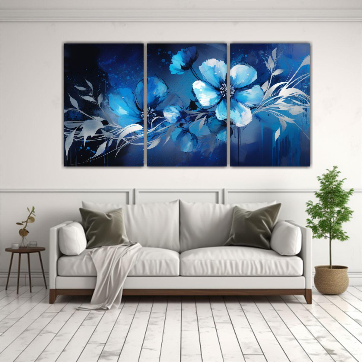 Cuadros Patron Intenso Efecto Visual Ambiente 150x75 Cm-2
