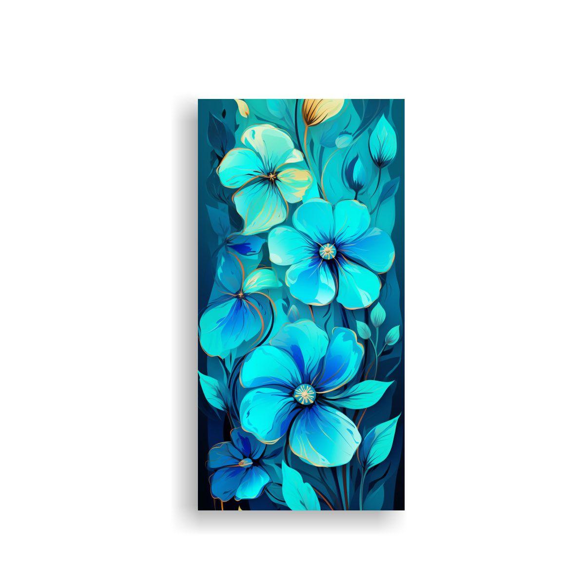 Cuadro Colores Turquesa Estilo Neonoir, Adorable A 20x40cm-0