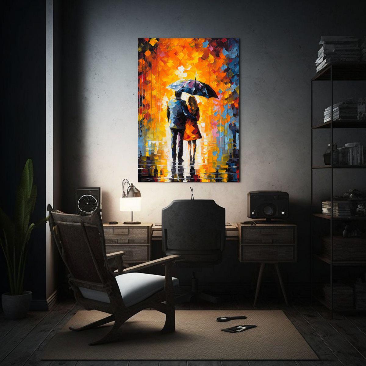 Pintura Decorativa Composición De Colores 80x120cm-2