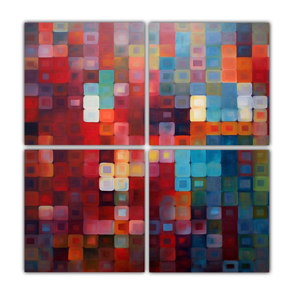 Cuadros Decoración Elegante Con Detallada 80x80 Cm-0