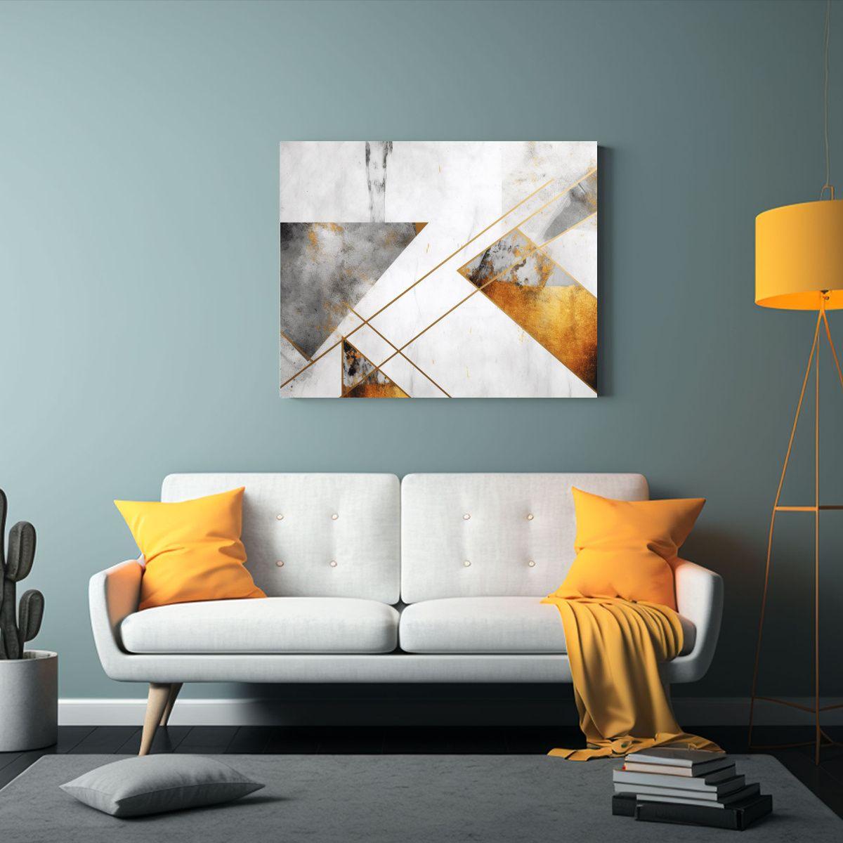 Papel Tapiz Grunge Abstracto Geométrico En Movimiento. 50x40cm-2