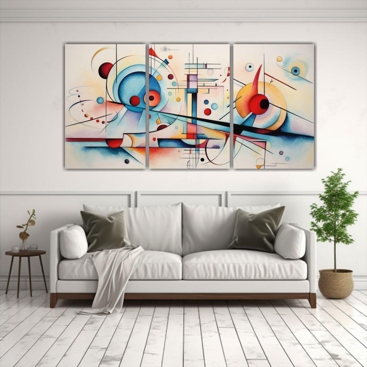 Artes De Pared Inspirador Interiores: Acuarelas 90x45 Cm-2