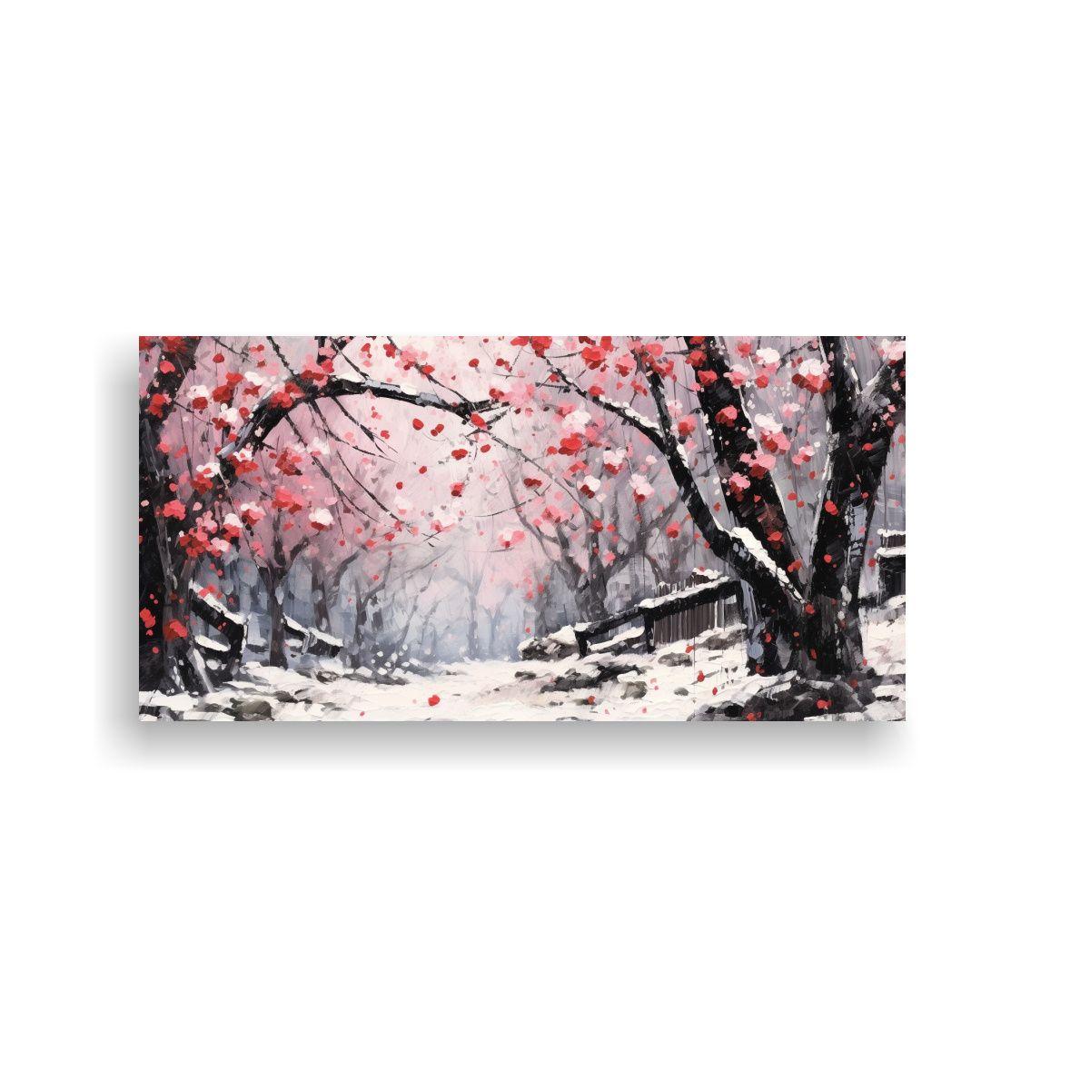 Pintura En Lienzo Vintage Por Wu Guanzhong: 120x60cm-0
