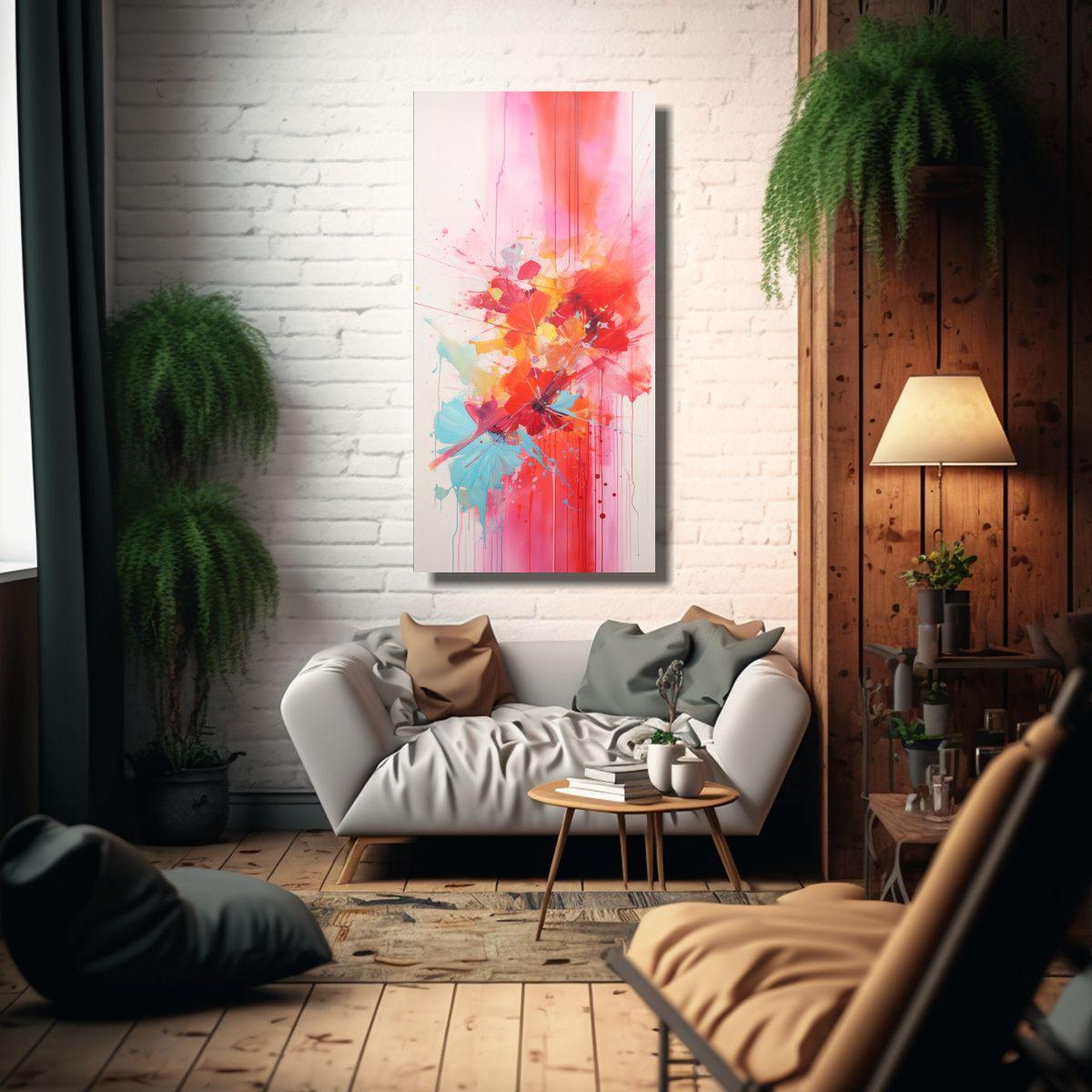 Cuadros Decorativos Abstractos De Riqueza Visual 20x40cm-2