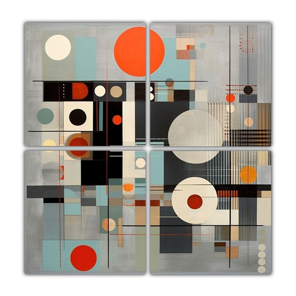 Cuadros Alta Calidad Pop Art Geométricos Diseño 100x100 Cm-0