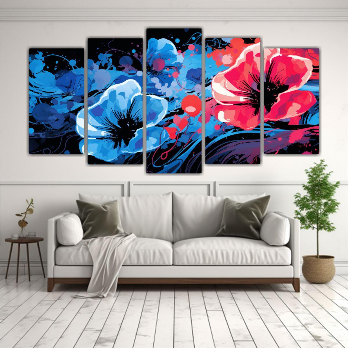 Cuadros Impresos Neonoir Atmosfera Brush Medio 150x75 Cm-2