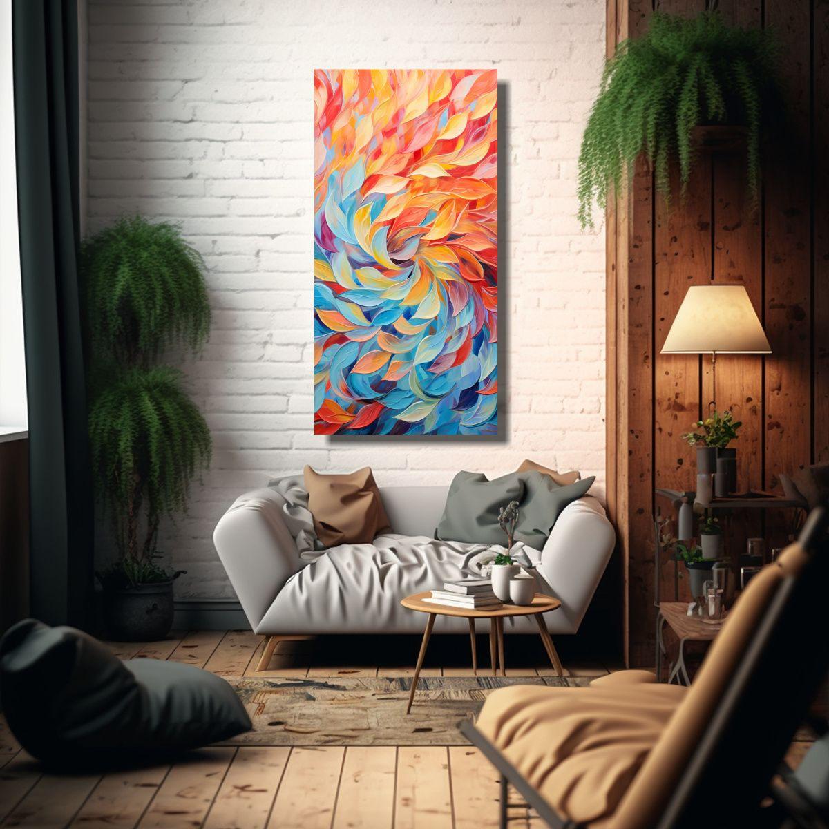Pinturas Acuarela Whirling Patrones Abstractos 60x120cm-2