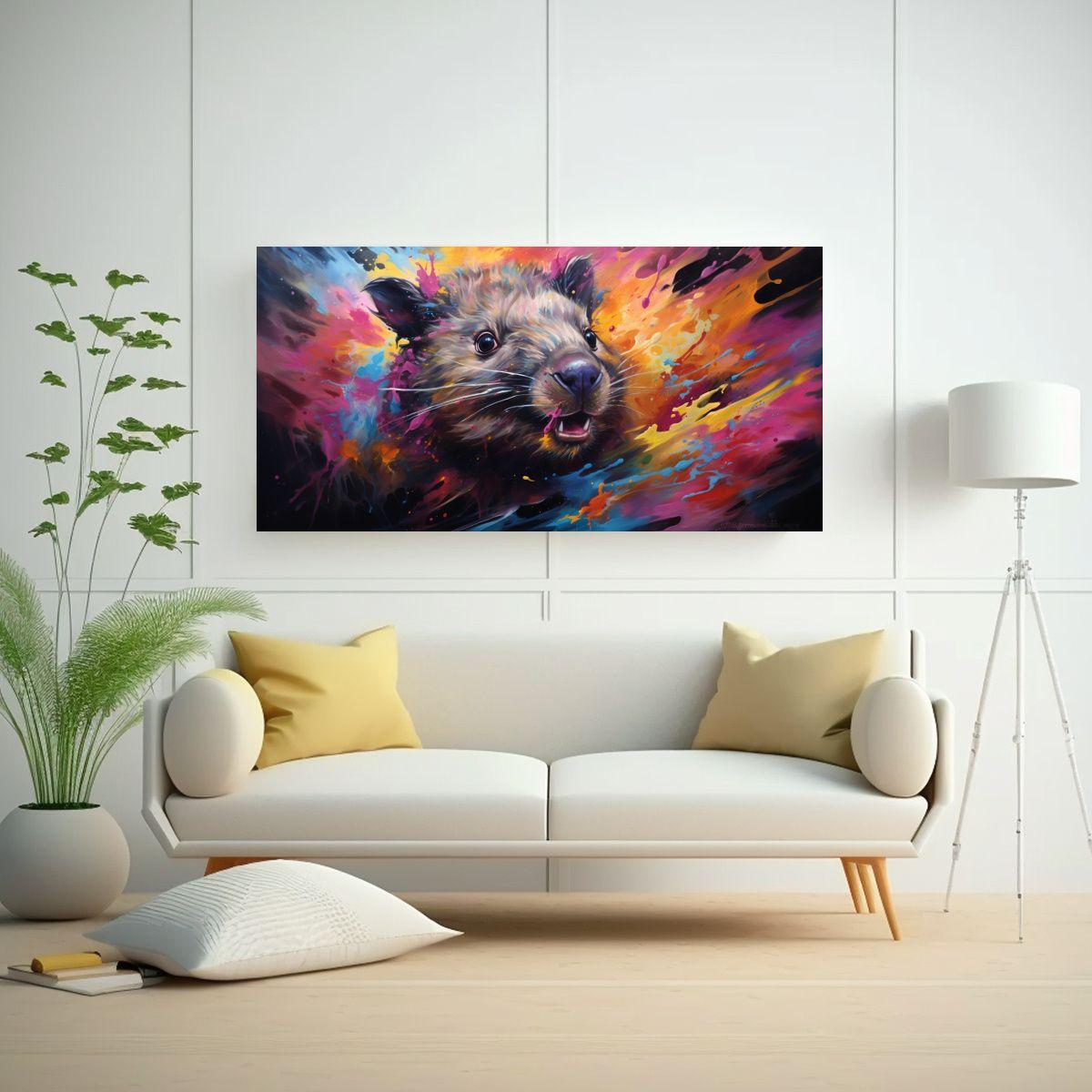 Lienzo Tela Alta Calidad Estilo Pintura Al Estilo  100x50cm-2