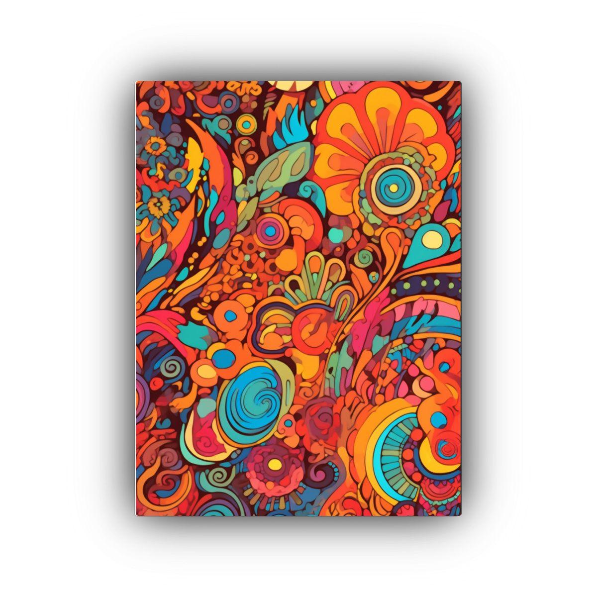 Cuadro Espectacular Salon Arte Psicodélico 50x75cm-0