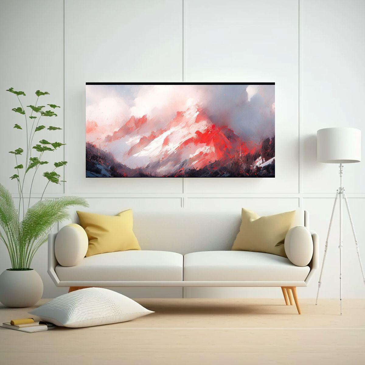 Pintura Abstracta Vintage De Enigmatico En Las 120x60cm-2