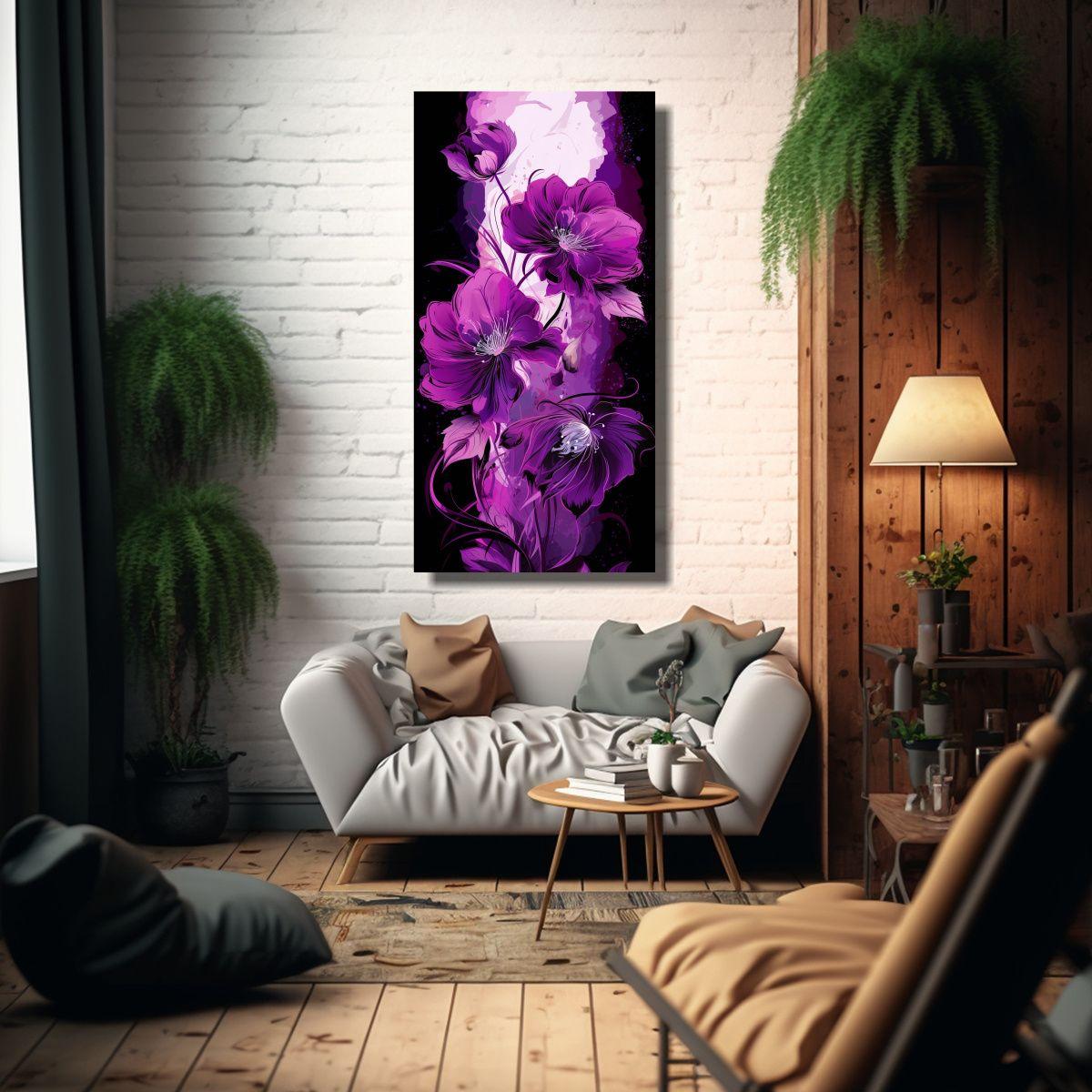 Pinturas Decorativas En Bastidor Con Atmósfera 50x100 Cm-2