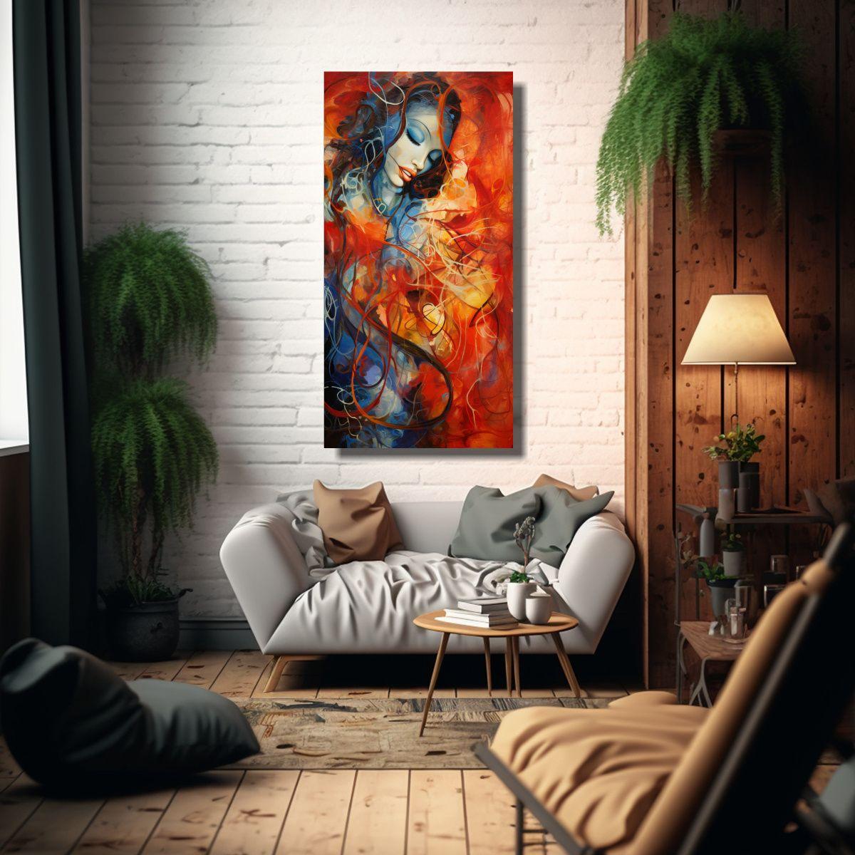 Tela En Bastidor Decorativo Arte Callejero 50x100cm-2