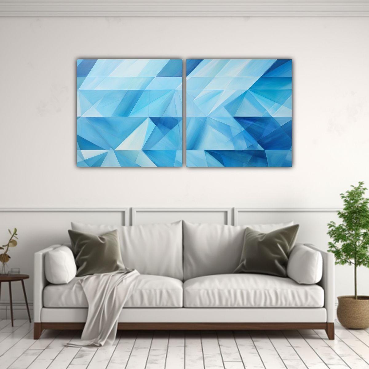Conjunto 2 Lienzos De Tela Modernos Interiores 160x80 Cm-2