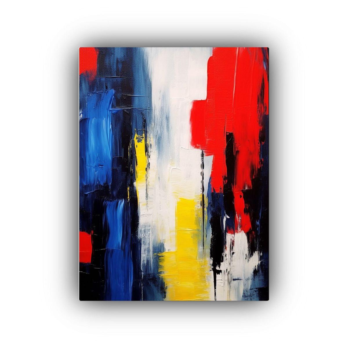 Pintura Abstracta Contemporánea Colores 20x30cm-0