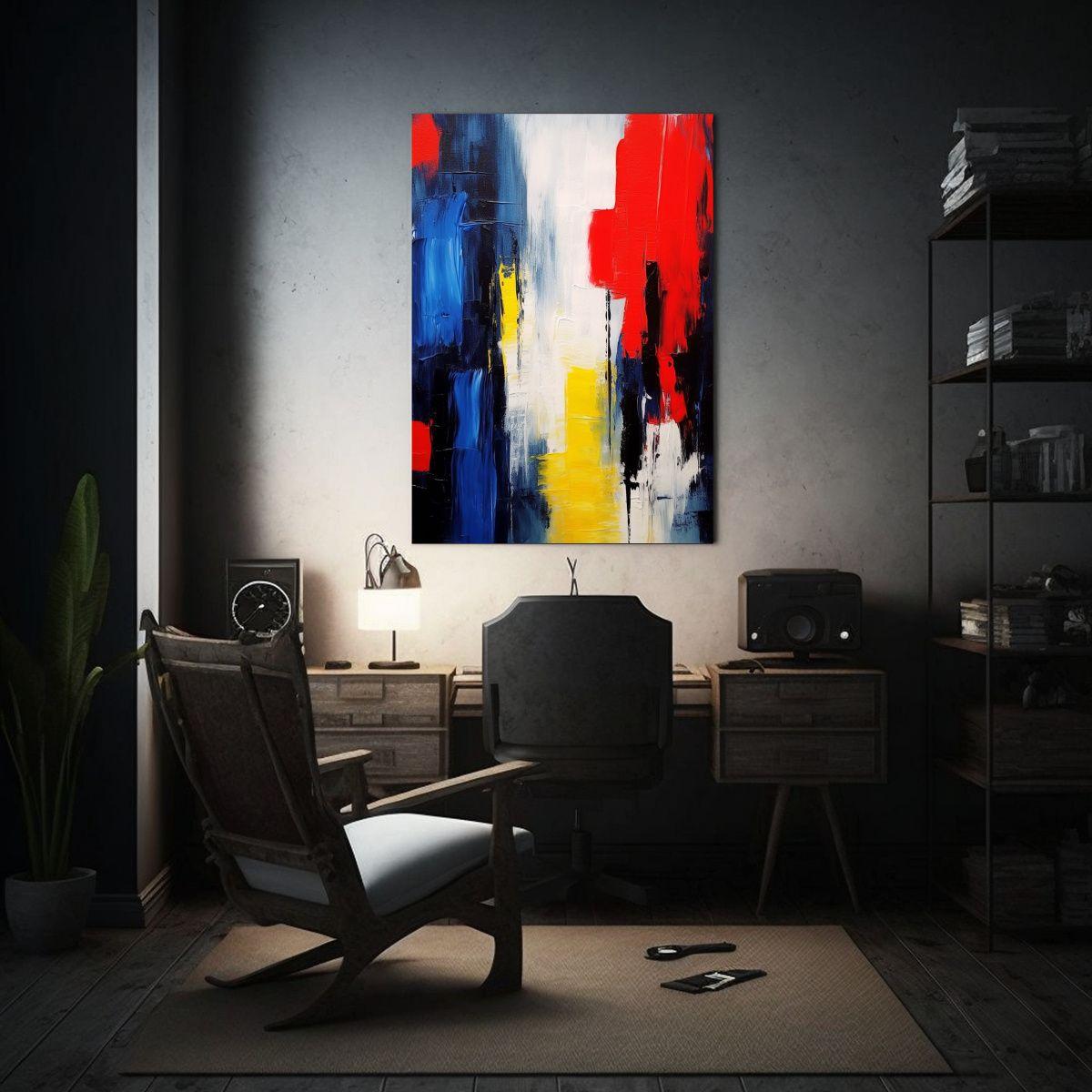 Pintura Abstracta Contemporánea Colores 20x30cm-2