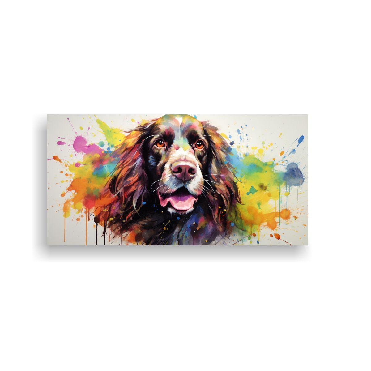 Cuadro Neo Pop Art Elegancia Con Setters En Colore 100x50cm-0