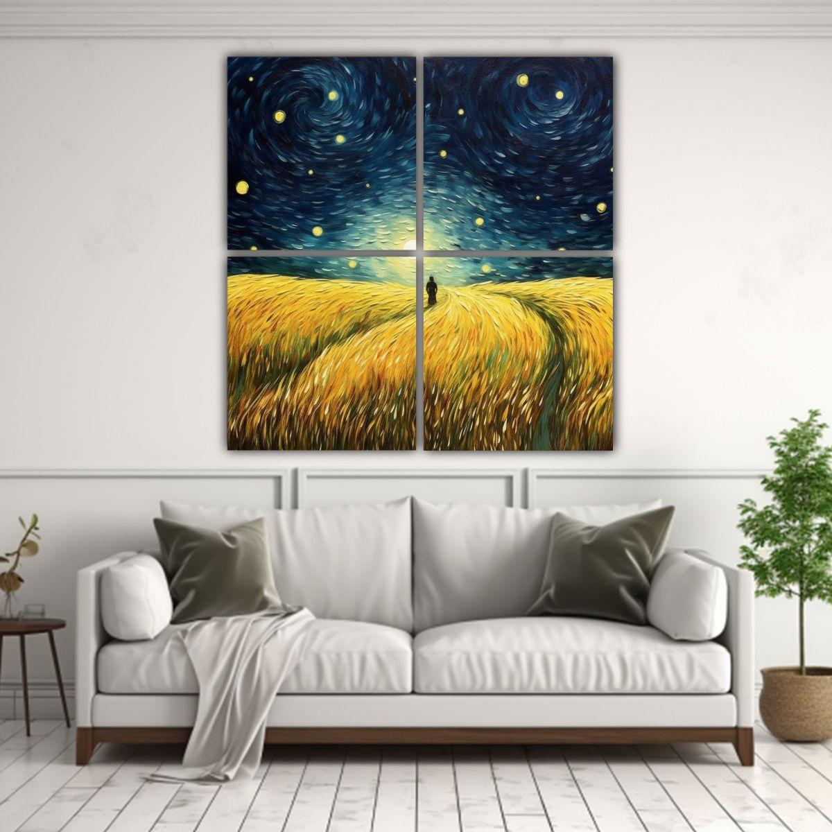 Cuadro De Pared Concepto Época Pintura 120x120 Cm-2