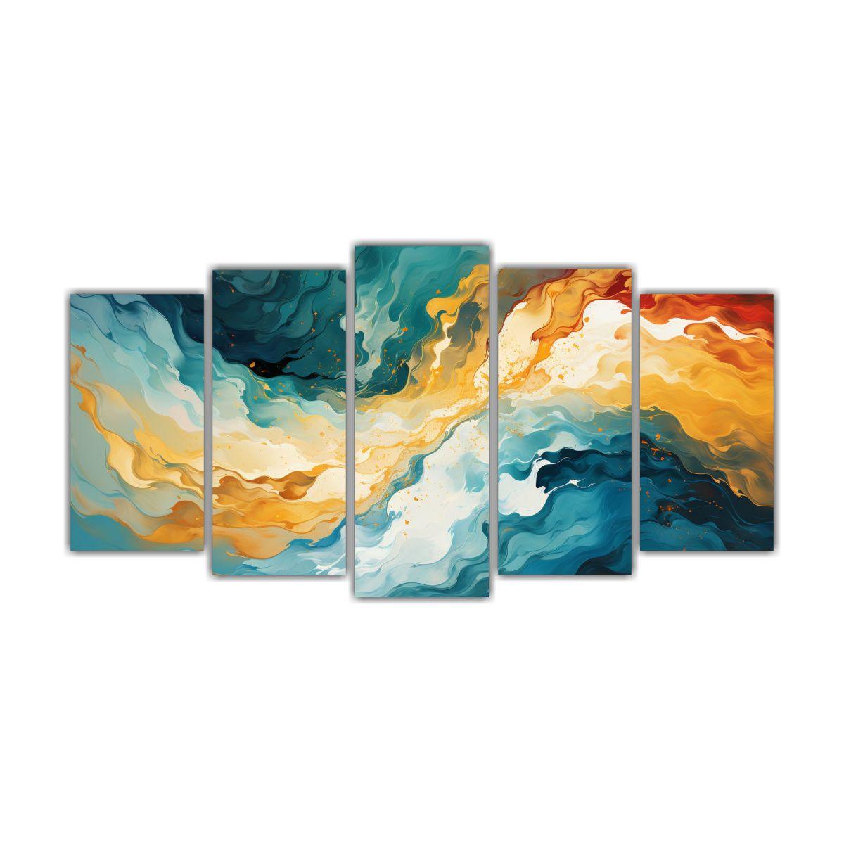 Cuadros Modernos Año Nuevo En Estilo Abstracto 200x100 Cm-0