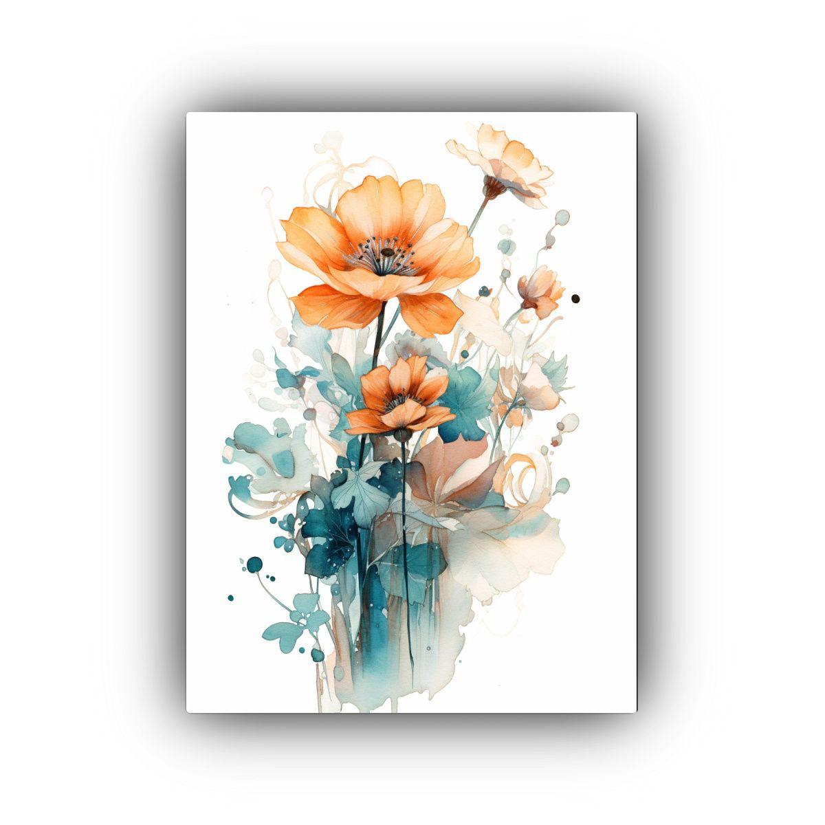 Tela En Bastidor Movimiento Fantasía Impresión 40x50cm-0