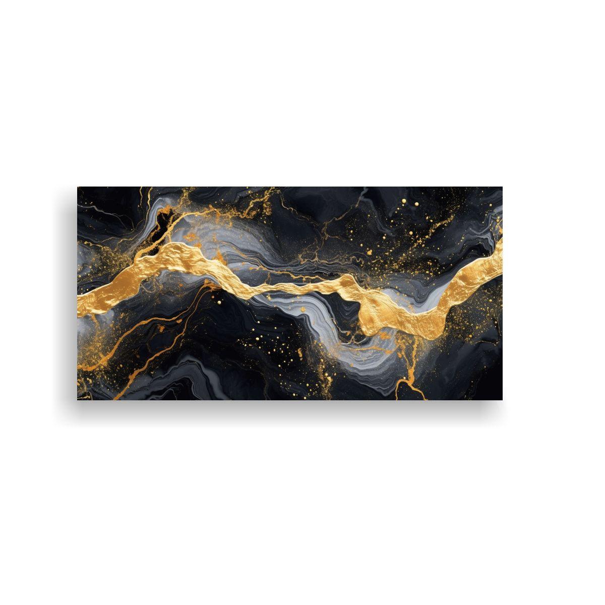 Pintura Acrílica Líquida Abstracta Con Finas 40x20cm-0