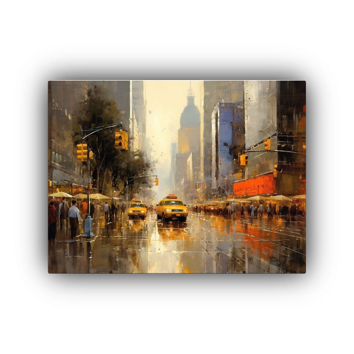 Cuadro De Ciudad Moderna Con Tema Innovador 90x60cm-0