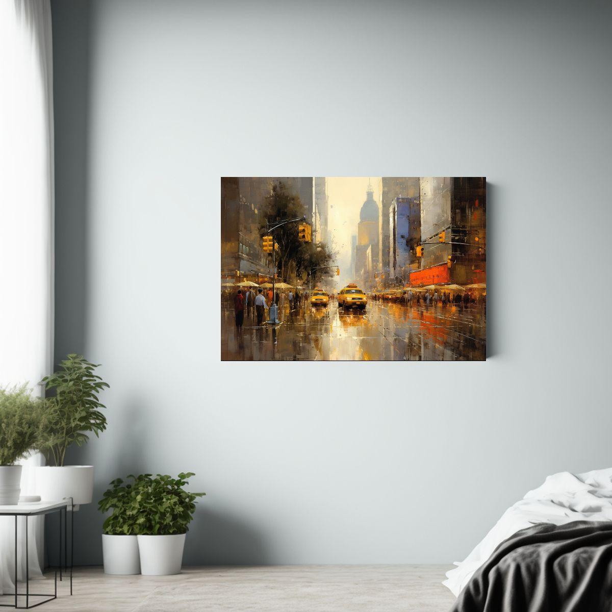 Cuadro De Ciudad Moderna Con Tema Innovador 90x60cm-2
