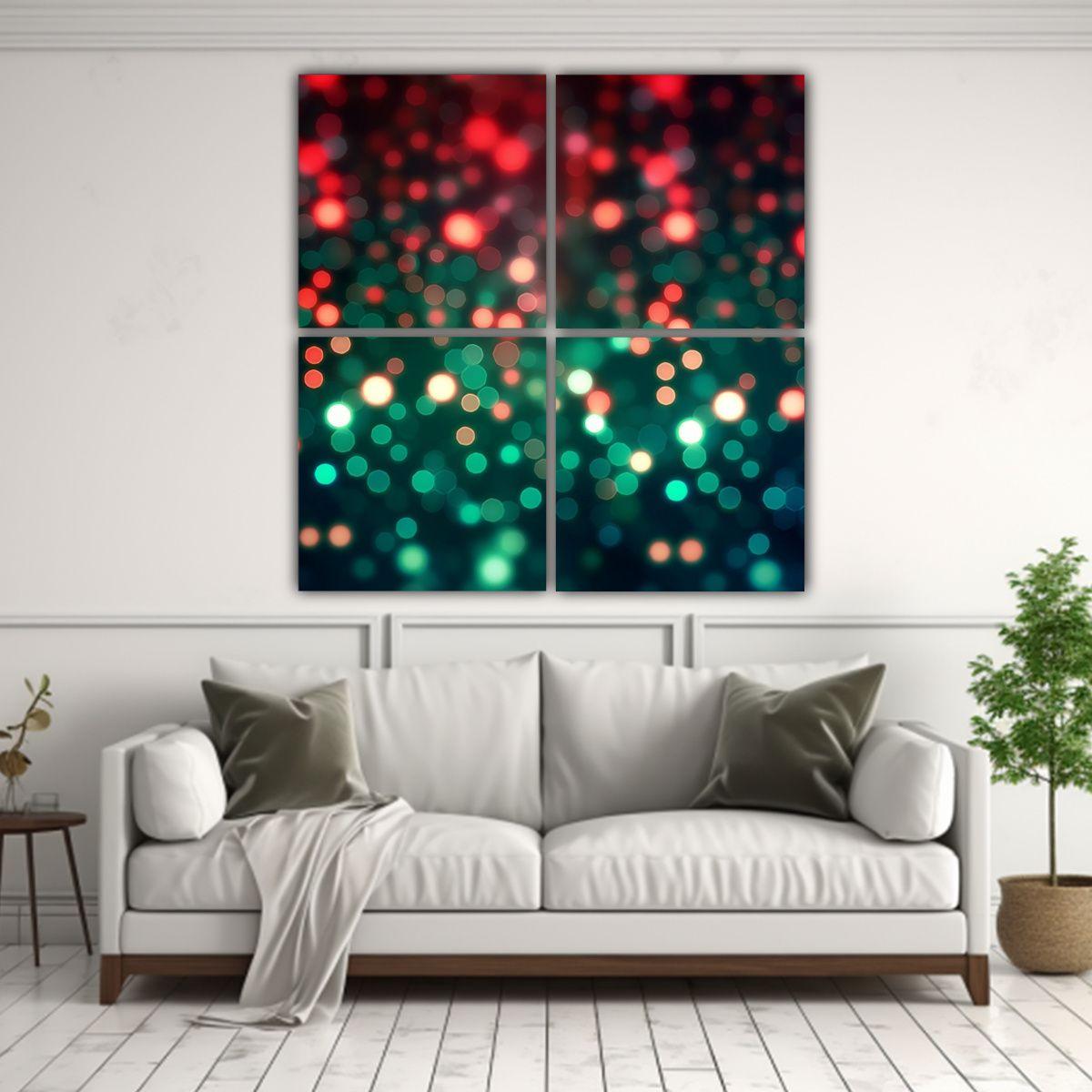 Cuadro Creativo Abstracto Con Patrón Rectangular 200x200 Cm-2