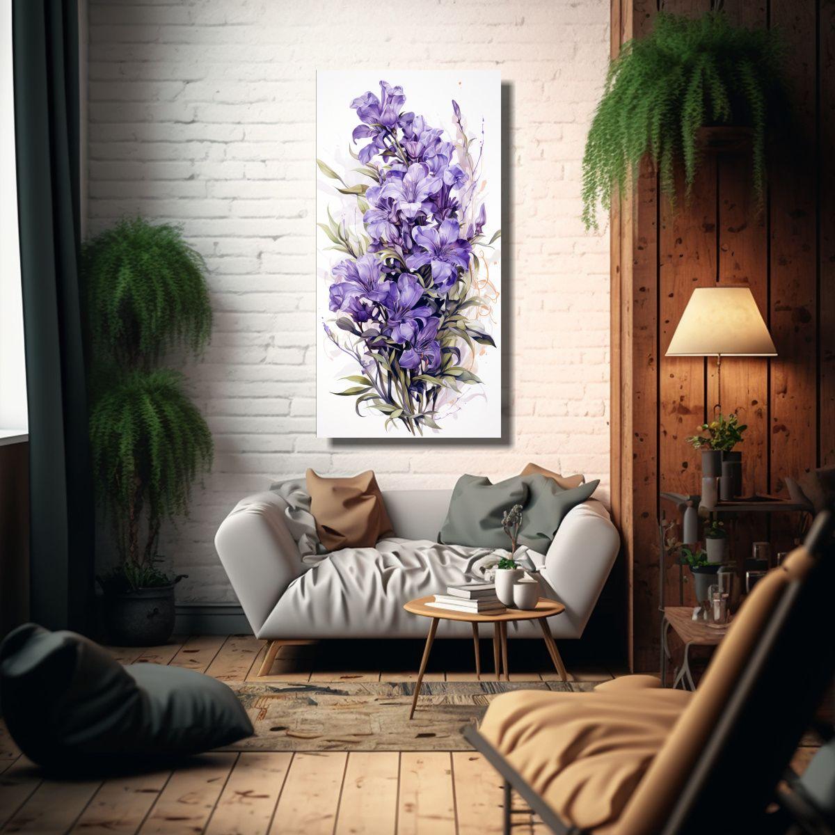 Pintura Galería Duradera Cuadro Aromáticas 40x80cm-2
