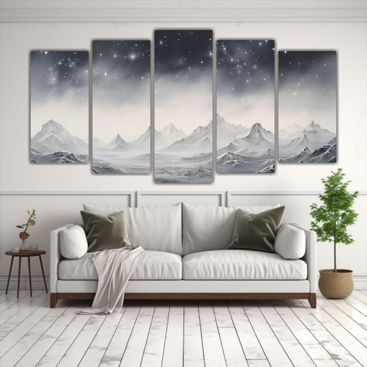 Paisaje Montañoso Enigmático Con Estilo 200x100 Cm-2