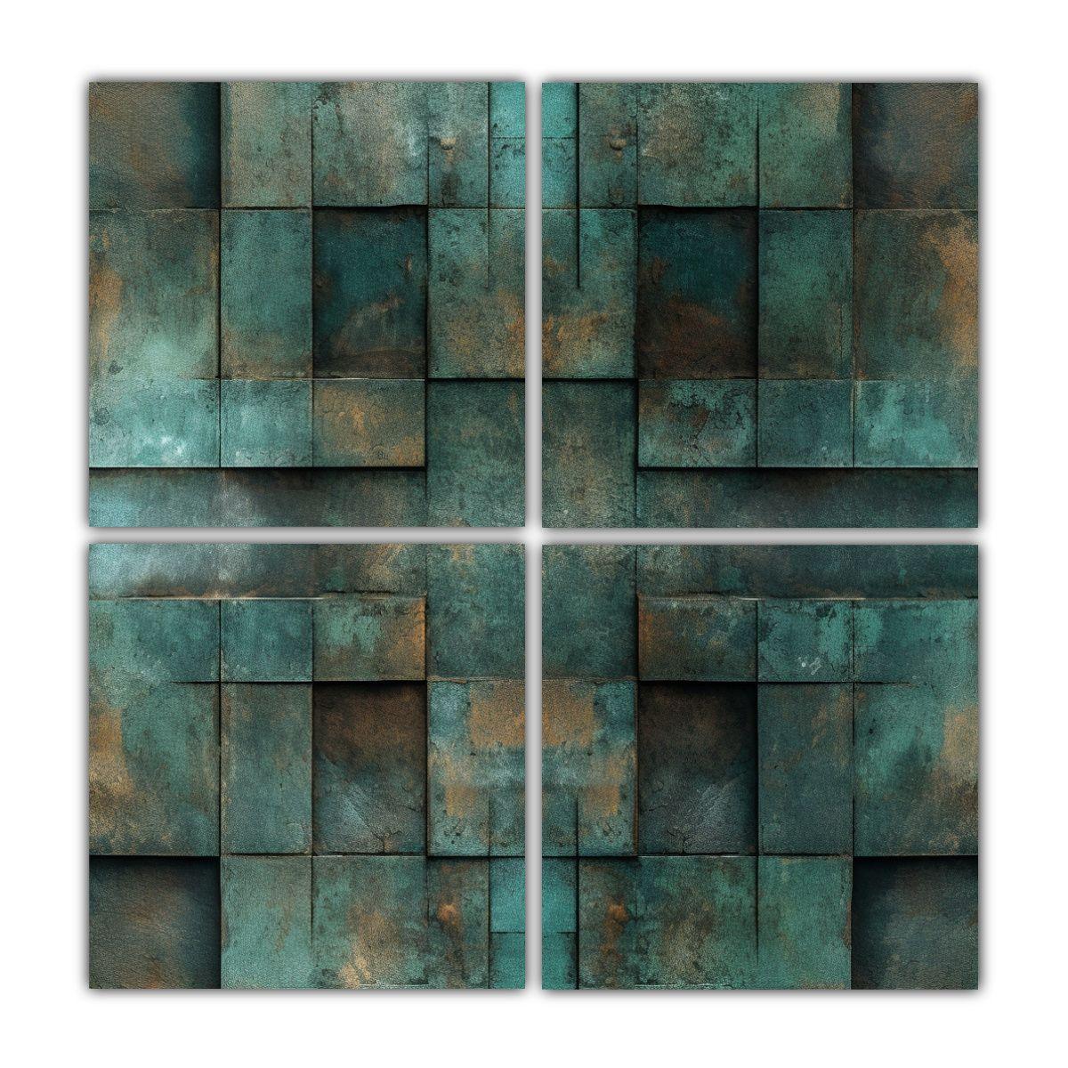 Cuadriptico Decoración Exposición Aplicaciones 100x100 Cm-0