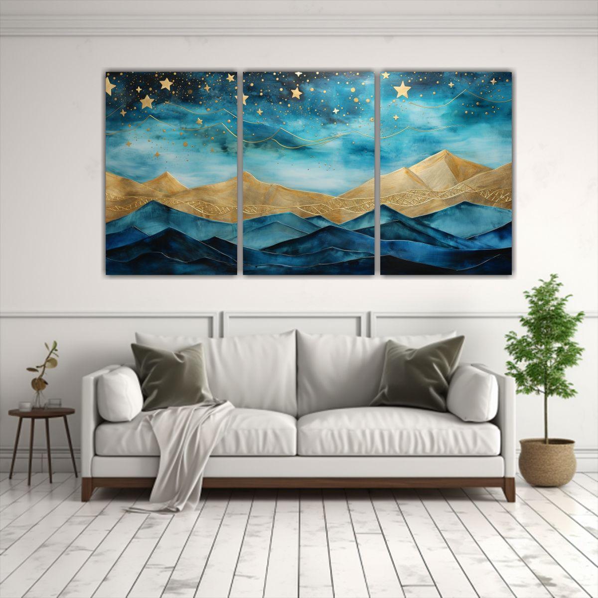 Paisaje Montañoso Vintage Con Estilo Elegante 180x90 Cm-2