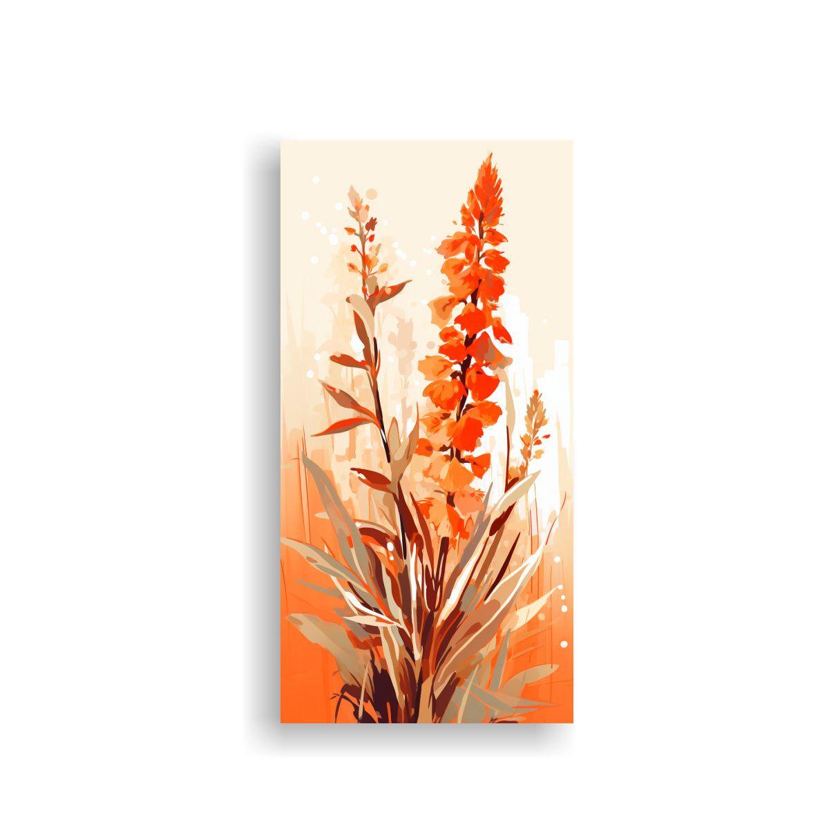 Arte De Pared Quinoa En Colores Naranjas Neonoir 50x100cm-0