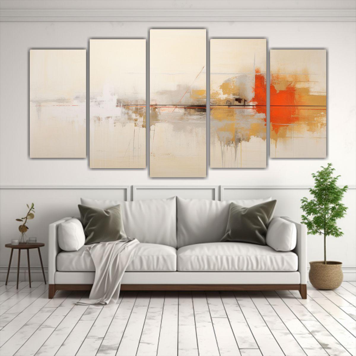 Pinturas Abstractas Contemporáneas Con Colores 200x100 Cm-2