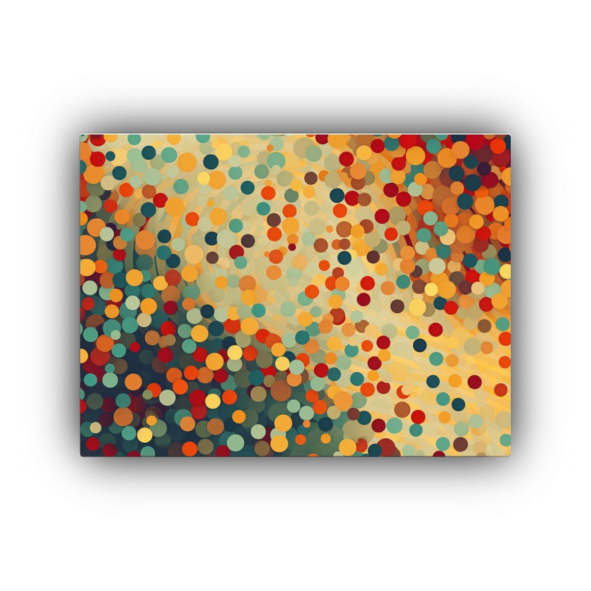 Arte De Pared Imagen Figuras Con Patrón Circular  50x40cm-0