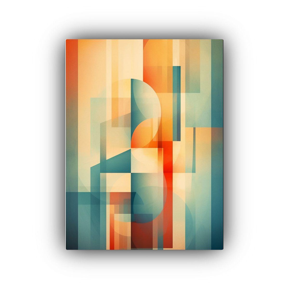 Lienzo Intenso Formación Abstracta Contemporánea 30x45cm-0