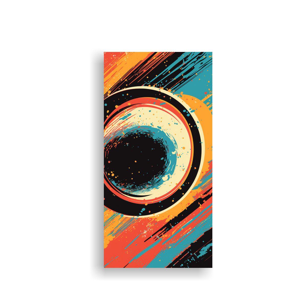 Cuadro Estilo Galería Con Textura Grunge Y Vida 20x40cm-0