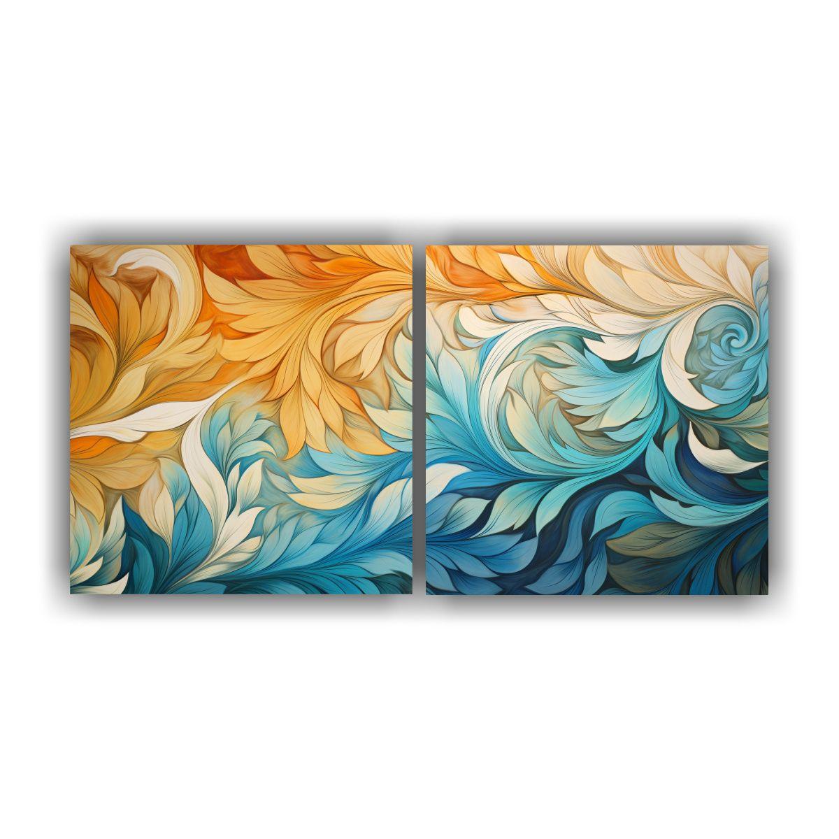 Pinturas Decorativas Con Abstractos En Espiral 140x70 Cm-0