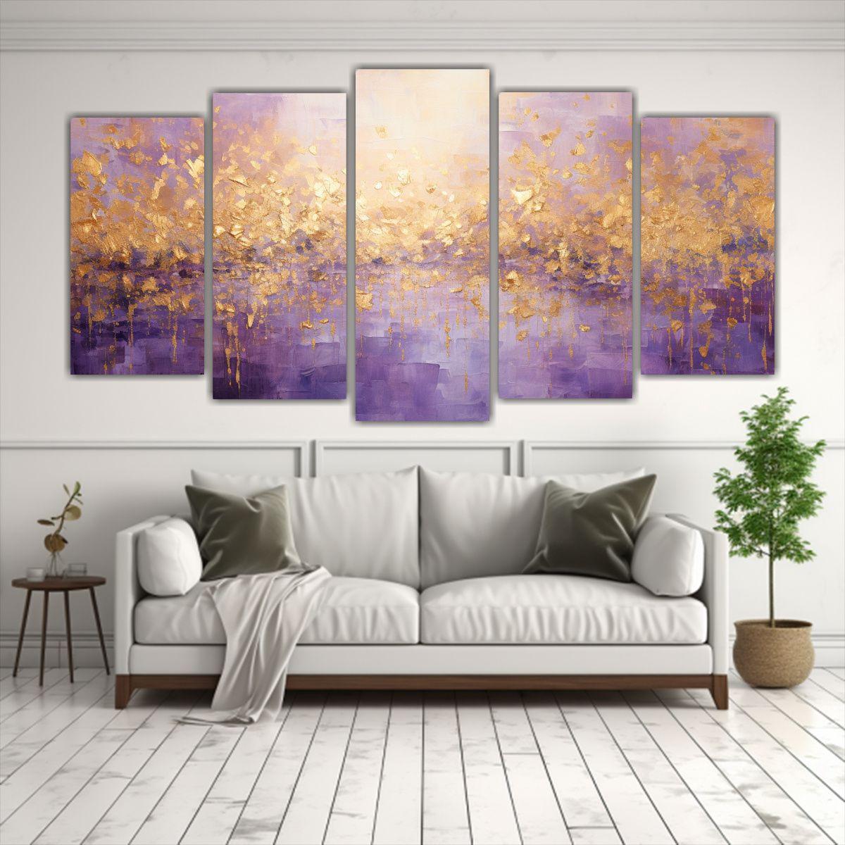 Conjunto 2 Lienzos Inspirador Puntos Luminosos 200x100 Cm-2