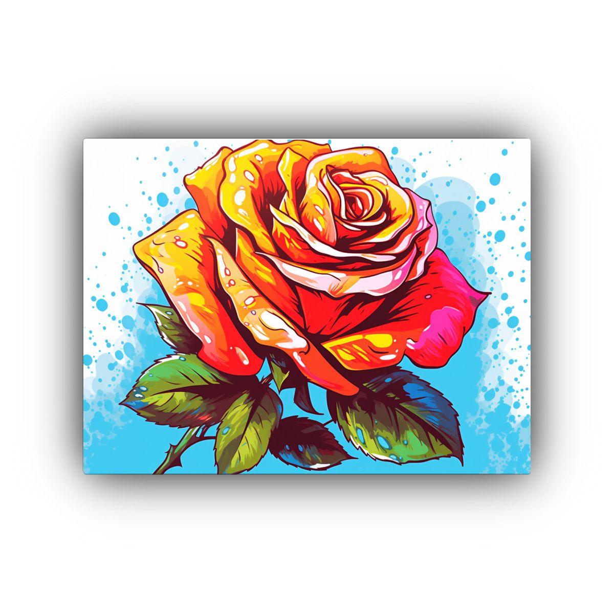 Pintura De Pared Cuadro Armonía Cromática En Estilo Pop Ar 90x60cm-0