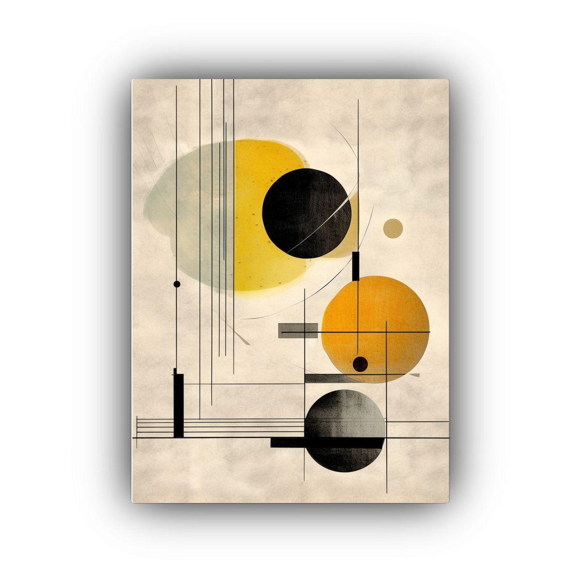 Pintura Decorativa Abstracta Minimalista De Línea De Tinta  60x90cm-0