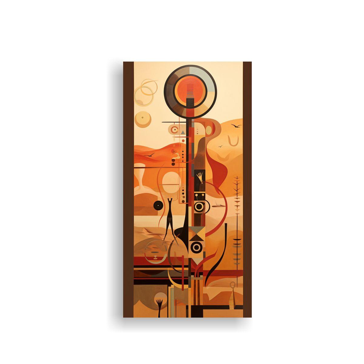 Pinturas Arte Creativa Motivo Abstracto Egipcio 70x140cm-0