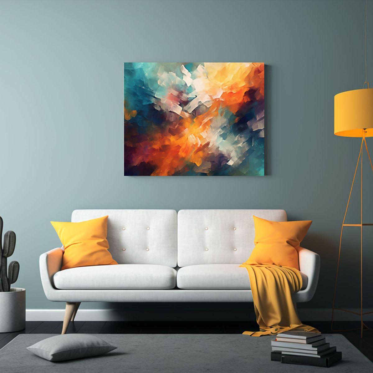 Cuadro Abstracto Moderno Ultra Vitalidad UHD Arte De Pared 75x50cm-2