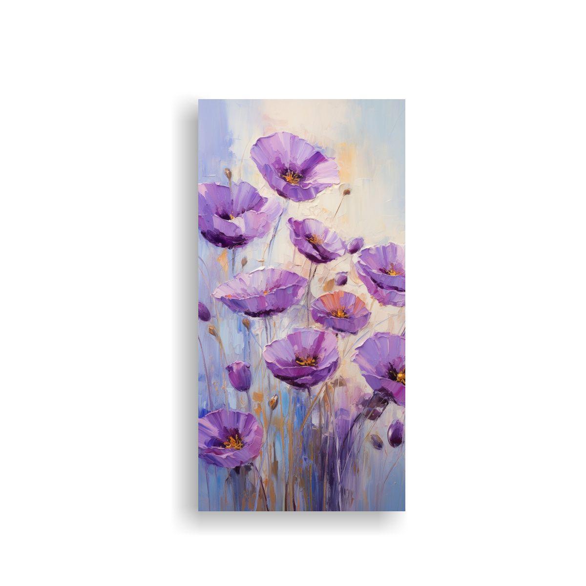 Arte Diseño Poder: Cuadro Lienzo Estilo Flor 50x100cm-0