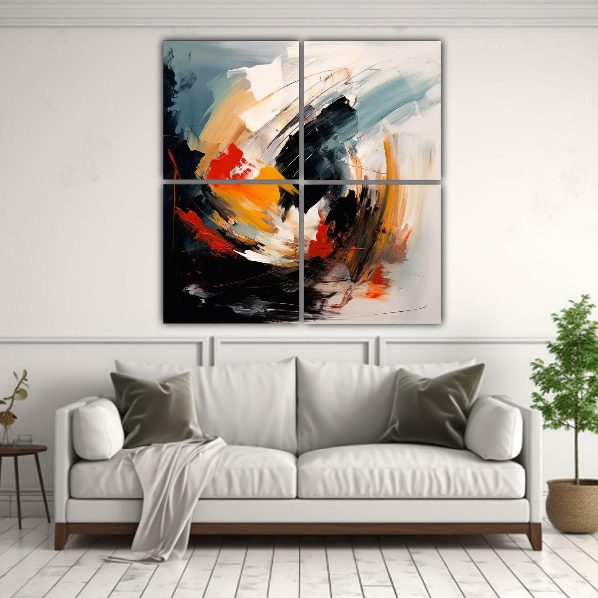 Pinturas Decorativas Estilo Abstracto 60x60 Cm-2