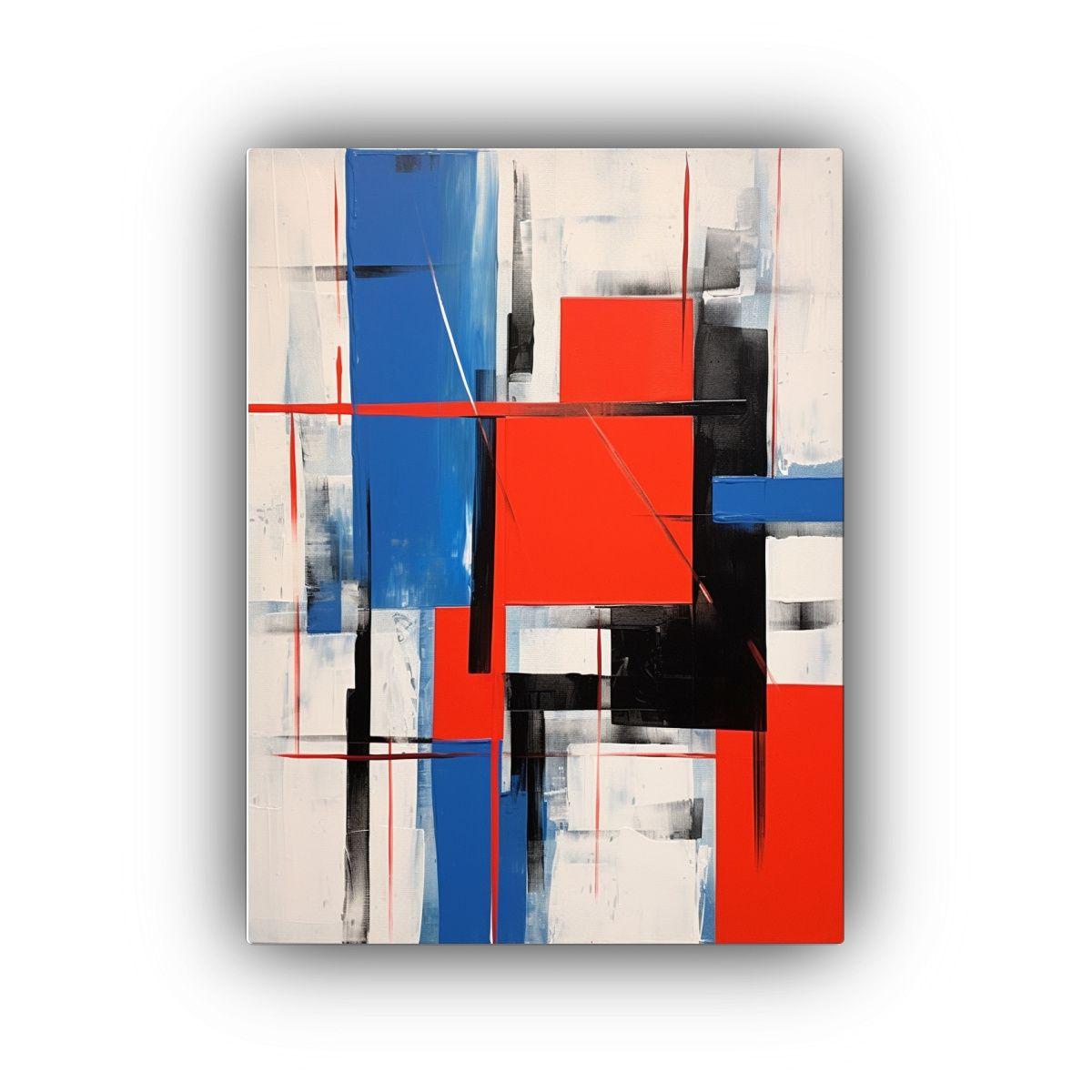 Pintura Decorativa Abstracta Moderna En Lienzo 30x45cm-0